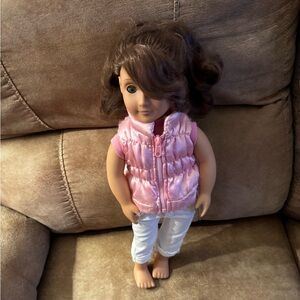 Our Generation Doll 18” Doll Wavy Brown Hair  Light Complexion Outfit Blue Eyes